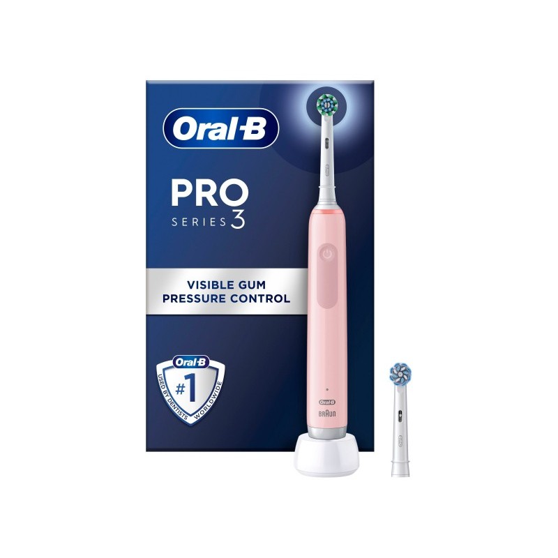 Oral-B - Pro3 Pink + Extra CA Brush Head