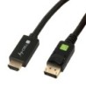 TECHly Videoadapterkabel DisplayPort / HDMI 1m Sort