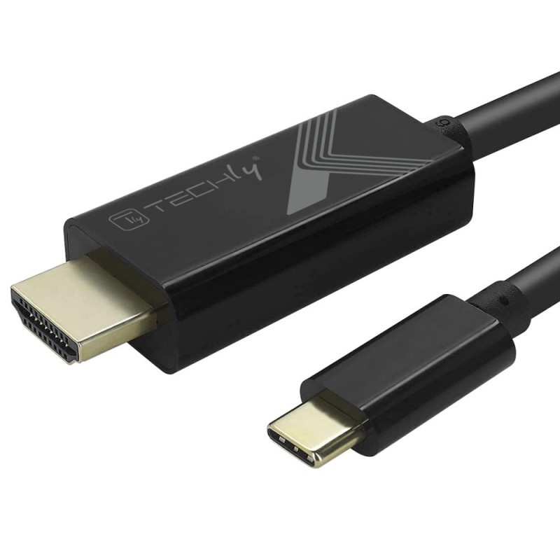 TECHly Videoadapterkabel USB-C / HDMI 5m Sort