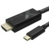 TECHly Videoadapterkabel USB-C / HDMI 5m Sort