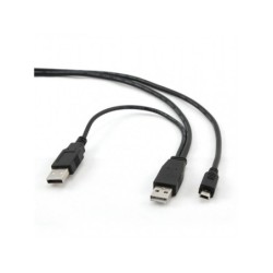 Cavo adattatore da doppia USB A a mini USB CableXpert 0,9 m CCP-USB22