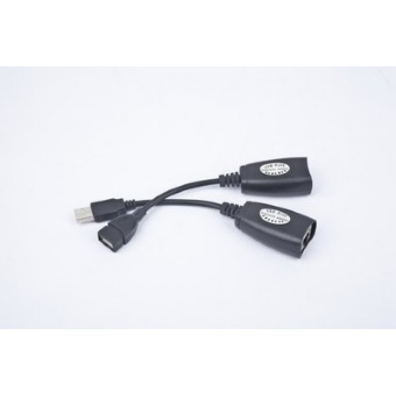 Estensore USB CableXpert fino a 30 m - USB - RJ-45 - 0,17 m - Nero UA