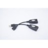 Estensore USB CableXpert fino a 30 m - USB - RJ-45 - 0,17 m - Nero UA