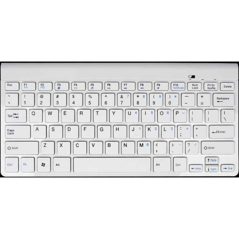 Tastiera mobile Gembird bianca QWERTZ KB-BT-001-W-DE