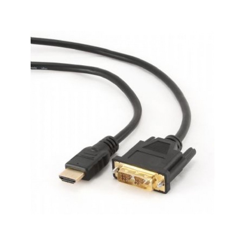 CableXpert 0,5 m - HDMI - DVI - Maschio - Maschio - Oro CC-HDMI-DVI-0