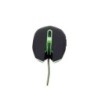 Gembird Mouse USB 2400 DPI Ambidestro Nero Verde MUSG-001-G