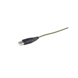 Gembird Mouse USB 2400 DPI Ambidestro Nero Verde MUSG-001-G