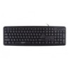 Gembird Standard Tastatur USB UA Layout Schwarz KB-U-103-UA