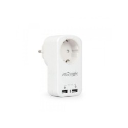 Adattatore EnerGenie con caricatore USB integrato bianco EG-ACU2-01-W