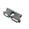 CableXpert DVI-A - VGA 15 pin - Nero - Metallico A-DVI-VGA-BK