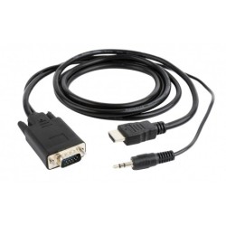 CableXpert 3 m - VGA - HDMI 3,5 mm - Maschio - Maschio - 1920 x 1080 