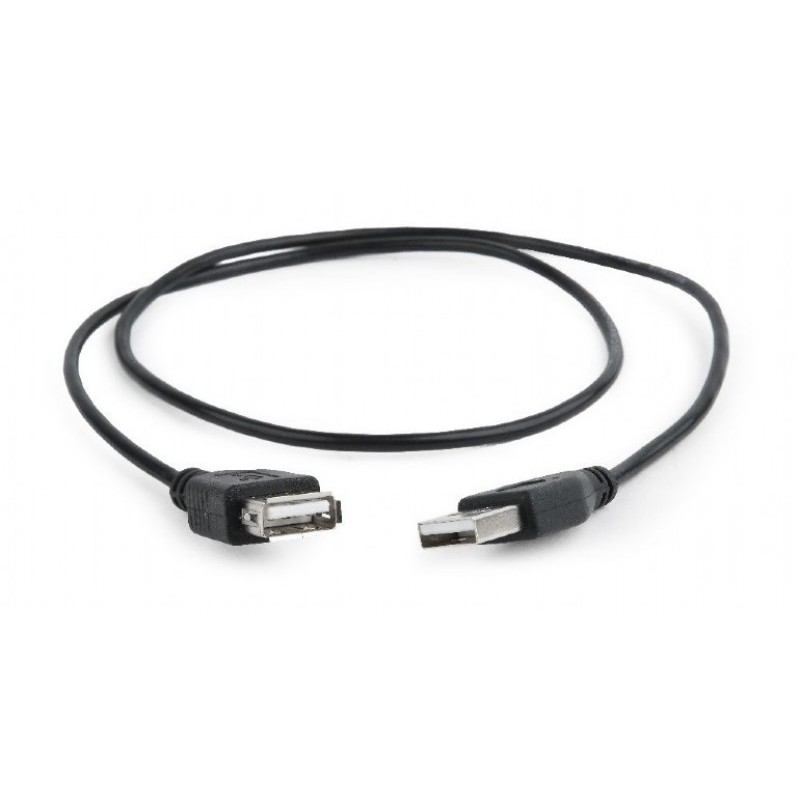 Cavo di prolunga USB 2.0 CableXpert 0,75 m CC-USB2-AMAF-75CM/300-BK