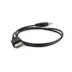 Cavo di prolunga USB 2.0 CableXpert 0,75 m CC-USB2-AMAF-75CM/300-BK