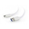 Cableexpert USB A - USB C - USB 3.2 Gen 1-600 Mbit/s - Bianco CCP-USB