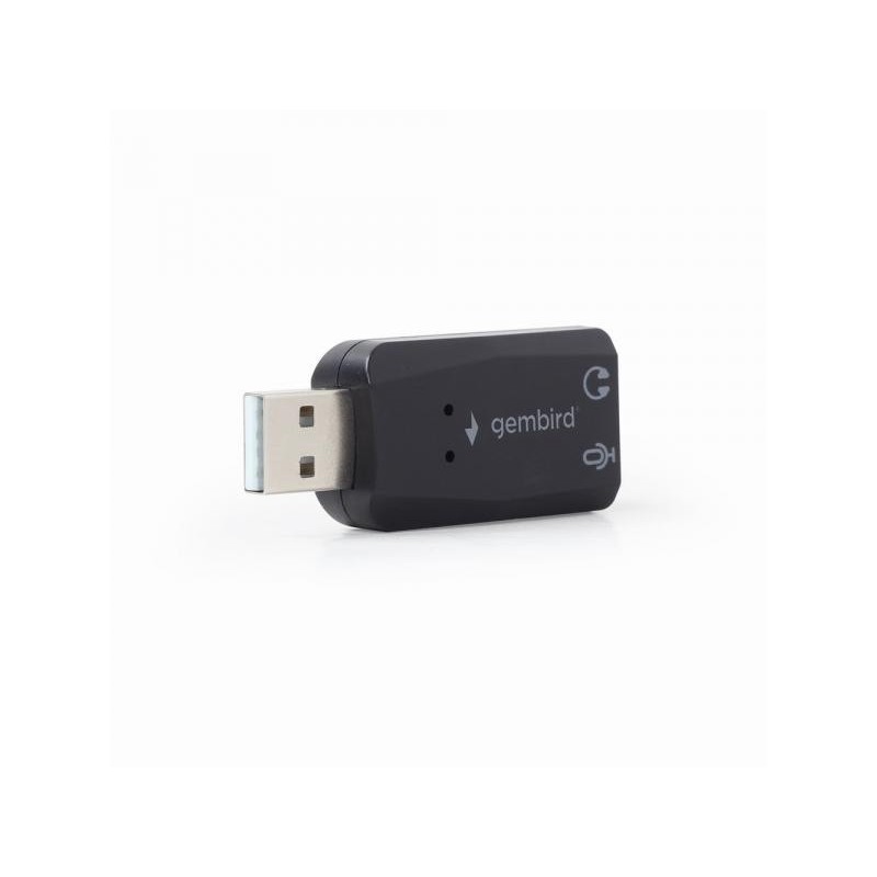 Scheda audio stereo USB Gembird Virtus nera SC-USB2.0-01