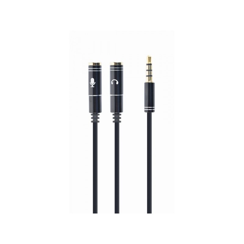 Cavo adattatore per microfono audio CableXpert da 3,5 mm, 0,2 m, conn