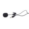 Microfono a clip Gembird da 3,5 mm nero MIC-C-01