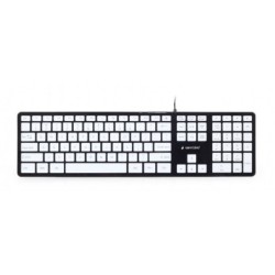 Disposizione dei tasti Gembird Chocolate Keyboard USA nero/bianco KB-