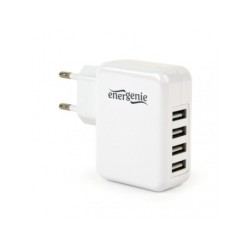 EnerGenie Caricatore USB universale 3.1A bianco EG-U4AC-02