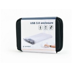 Custodia Gembird USB 30 25 per unità da 95 mm trasparente EE2-U3S