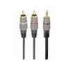 Spina stereo da 3,5 mm CableXpert a 2 spine RCA da 2,5 m placcate in 