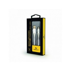 Cavo di ricarica micro-USB CableXpert 1 m argento/bianco CC-USB2B-AMm