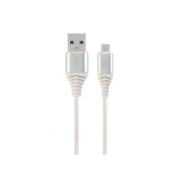 Cavo di ricarica micro-USB CableXpert 1 m argento/bianco CC-USB2B-AMm