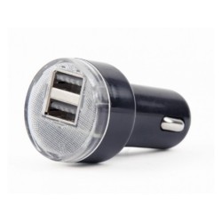 EnerGenie Caricabatteria da auto USB a 2 porte 21A nero EG-U2C2A-CAR