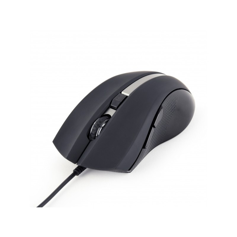 Mouse USB G-laser Gembird 2400 dpi 6 pulsanti nero - Mouse MUS-GU-02