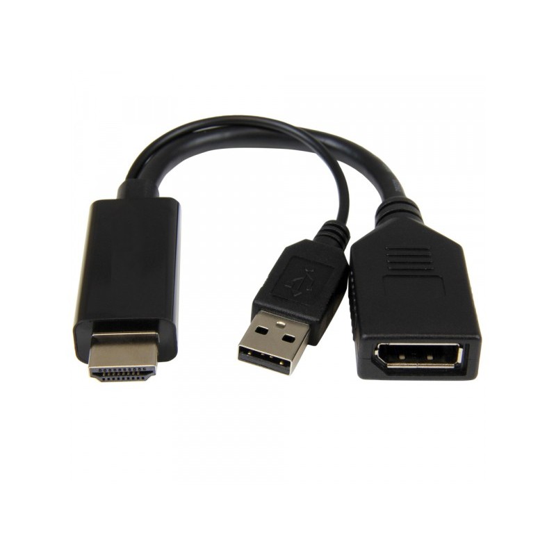 Adattatore CybleXpert Active 4K da HDMI a DisplayPort, nero - A-HDMIM