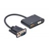 Adattatore audio/da VGA a HDMI CableXpert, nero - A-VGA-HDMI-02