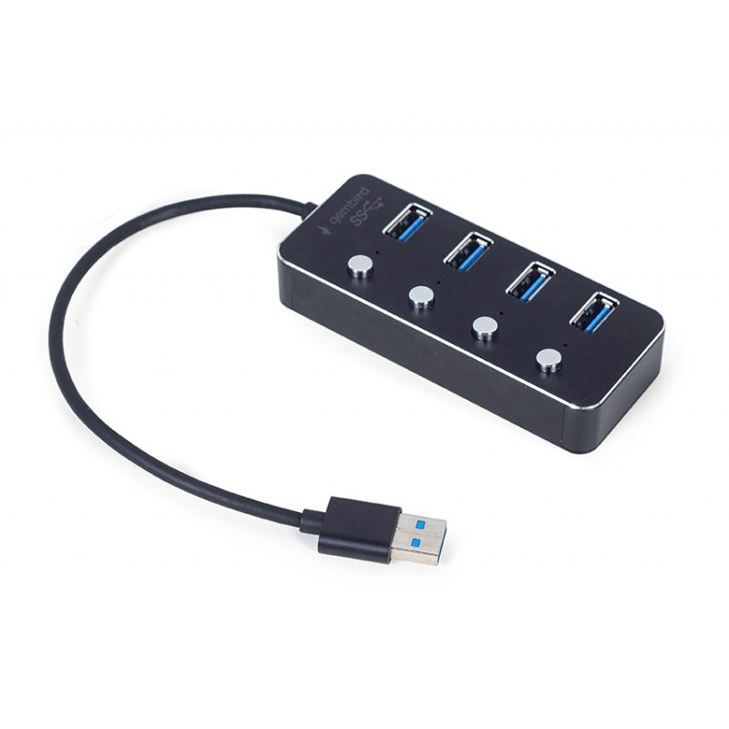 Gembird USB 3.1 (Gen 1) Hub USB a 4 porte - UHB-U3P4P-01