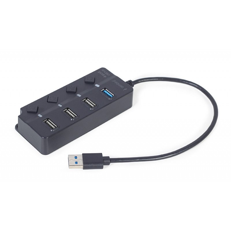 Hub USB 3.1 Gen 1 a 4 porte Gembird - UHB-U3P1U2P3P-01