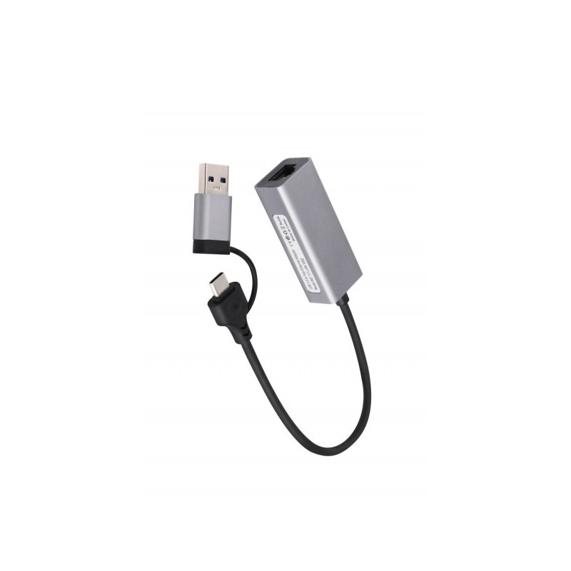 CableXpert USB-C Connector to Gigabit Ethernet LAN Adapter A-USB3AC-L