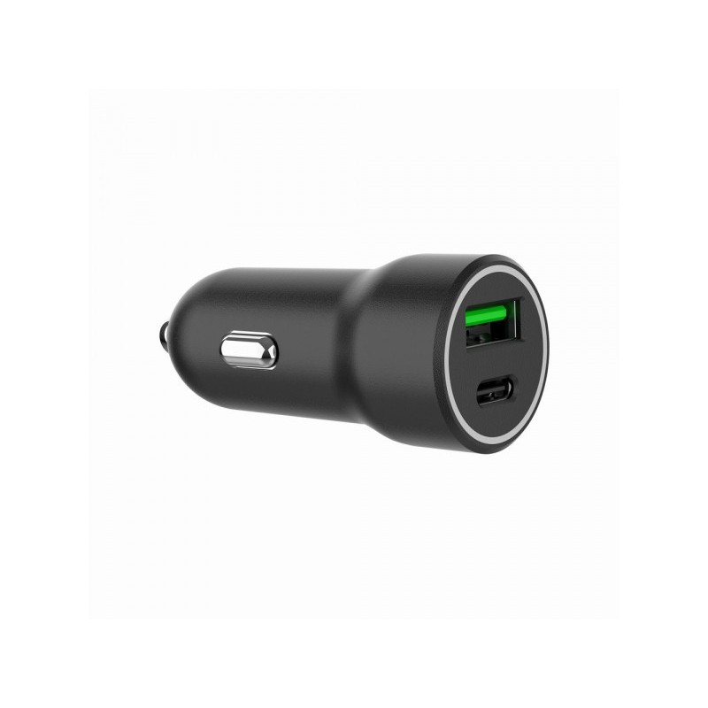 Caricabatterie rapido per auto USB Gembird a 2 porte, tipo C PD, 20 W