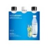 Accessori SodaStream Confezione da 3 bottiglie in PET nero/bianco