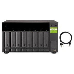 QNAP TL-D800C Box esterno HDD/SSD Nero, Grigio 2.5/3.5&quot;