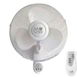 Muvip Ventilatore da Parete 45W 3 Velocit&agrave; con Telecomando Caratteri