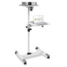 Techly Trolley Universale per Notebook / Videoproiettore, Bianco (ICA