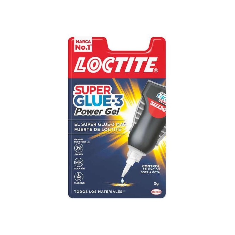 Loctite Superglue-3 Control Power Gel 3gr - Adesivo istantaneo flessi