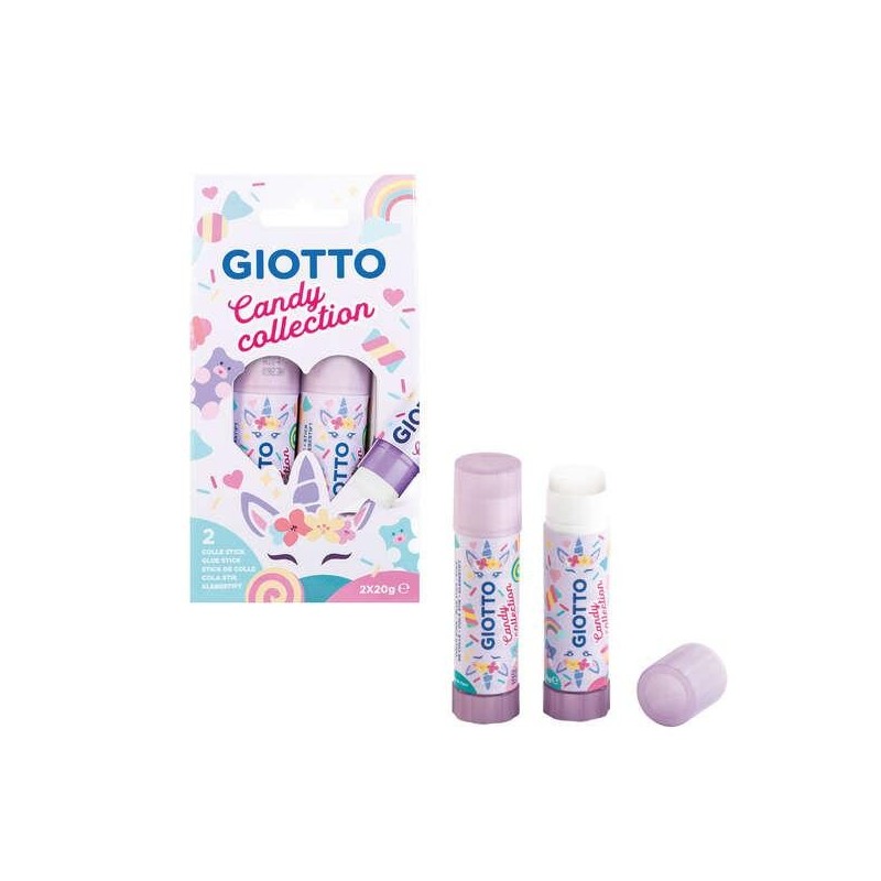 Giotto Candy Collection Confezione da 2 Colla Stick Media da 20gr - A