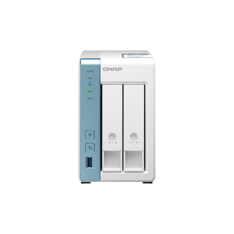 QNAP TS-233 NAS Mini Tower Collegamento ethernet LAN Bianco