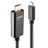 Lindy 43317 cavo e adattatore video 10 m USB tipo-C HDMI tipo A (Stan