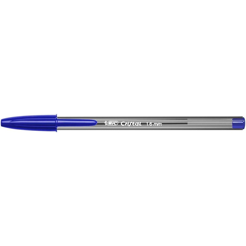 Penna sfera grande Bic Cristal - Punta spessa 1,6 mm - Tratto 0,60 mm