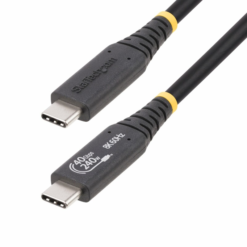 StarTech.com Cavo USB4 da 1m, cavo USB-C certificato USB-IF, 40 Gbps,