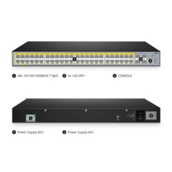 48-PORT 1G SMART POE SWITCH - 380W POE+ BUDGET 2X10G 2XSFP+