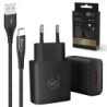 Extralink Smart Life | Set USB da tipo A a tipo C, 200 cm, nero + car