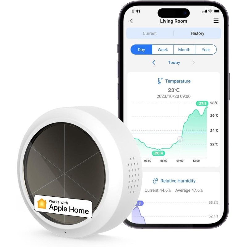 Meross Sensore Temperatura&amp;Umidit&Atilde;&nbsp; Smart RF - Apple HomeKit