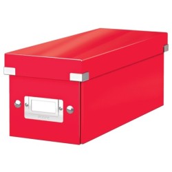 Leitz Click &amp; Store WOW contenitore per disco ottico 160 dischi Rosso