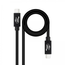 Nanocable 10.01.5002 cavo USB 1,8 m USB4 Gen 3x2 USB C Nero